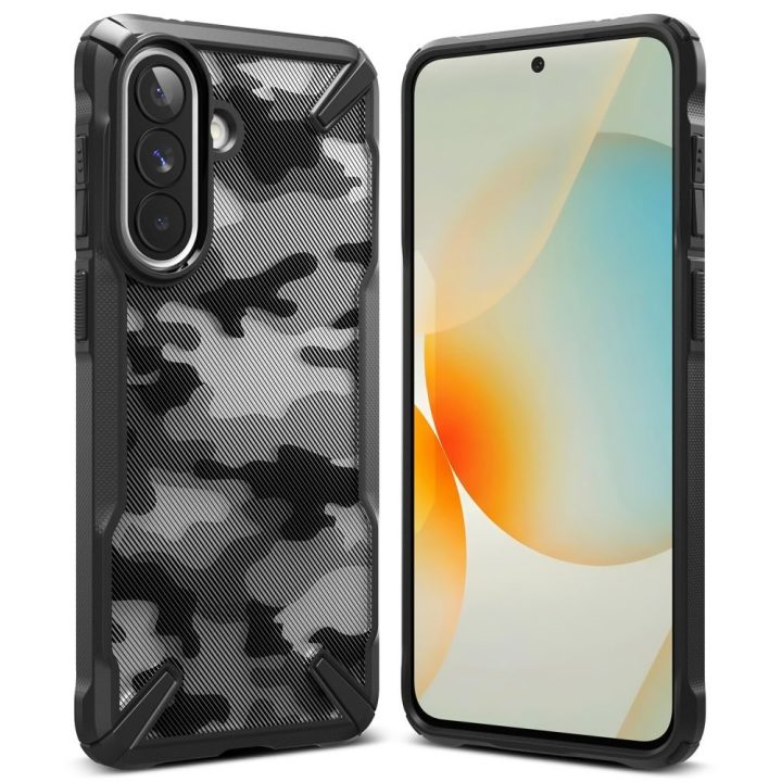 Samsung Galaxy A57 5G dėklas Ringke Fusion X juodas–pilkas