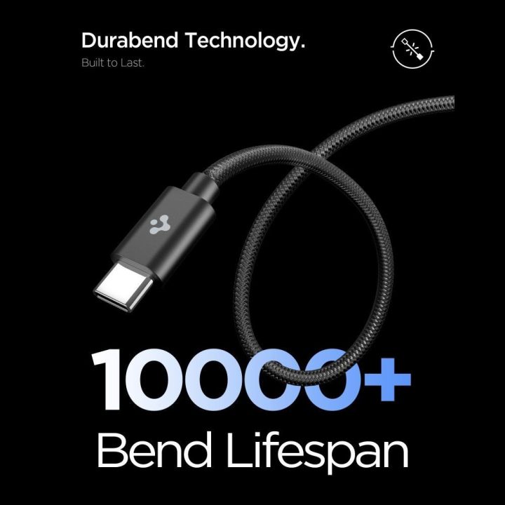 Spigen Essential 45W USB‑C sieninis įkroviklis, juodas
