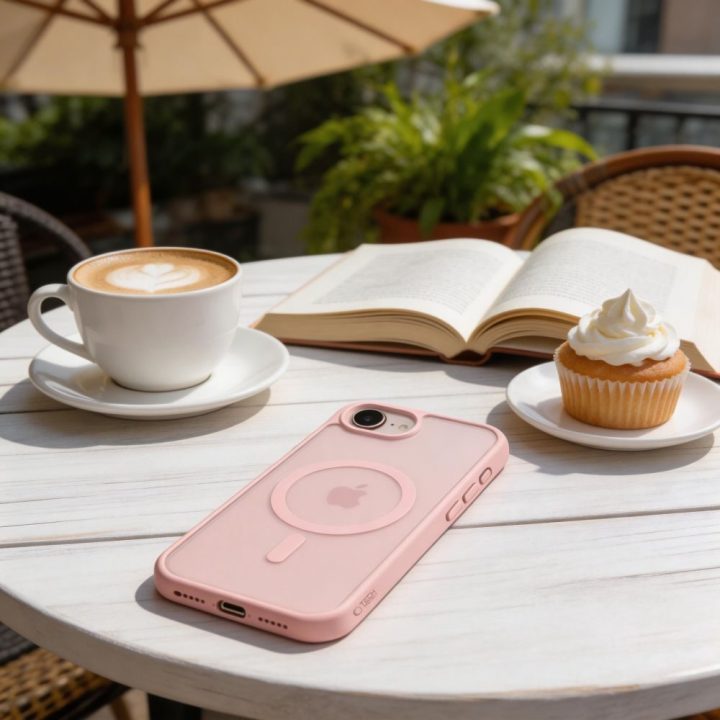 iPhone 16E / 17E dėklas Tech‑Protect BasicMag rožinis