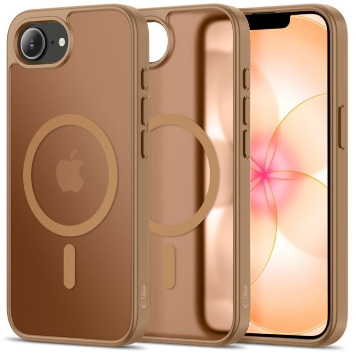 iPhone 16E / 17E dėklas Tech‑Protect BasicMag rudas