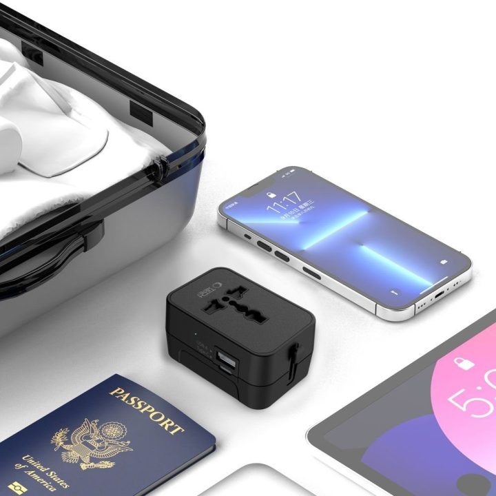 Tech-Protect TA300 kelioninis adapteris (EU/UK/US/AU) juodas