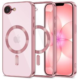 iPhone 16E / 17E dėklas Tech‑Protect MagFlex rožinis