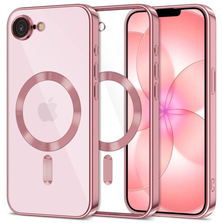 iPhone 16E / 17E dėklas Tech‑Protect MagFlex rožinis