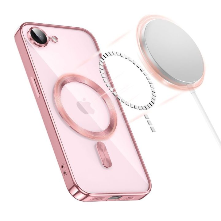 iPhone 16E / 17E dėklas Tech‑Protect MagFlex rožinis