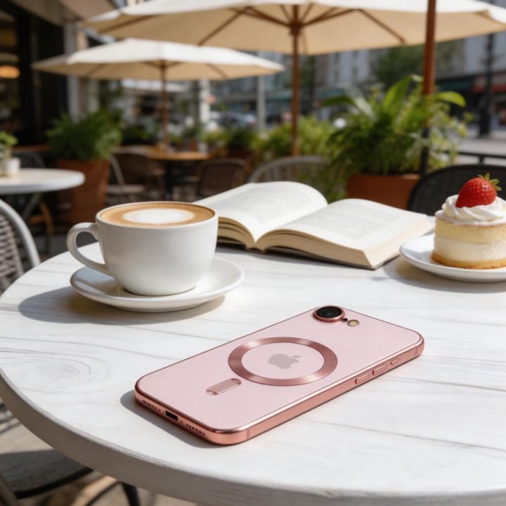 iPhone 16E / 17E dėklas Tech‑Protect MagFlex rožinis
