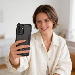 Samsung Galaxy A37 5G dėklas Tech‑Protect Rugged Shield juodas