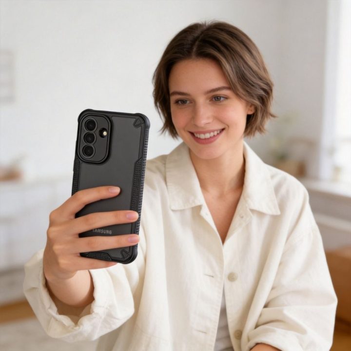 Samsung Galaxy A37 5G dėklas Tech‑Protect Rugged Shield juodas