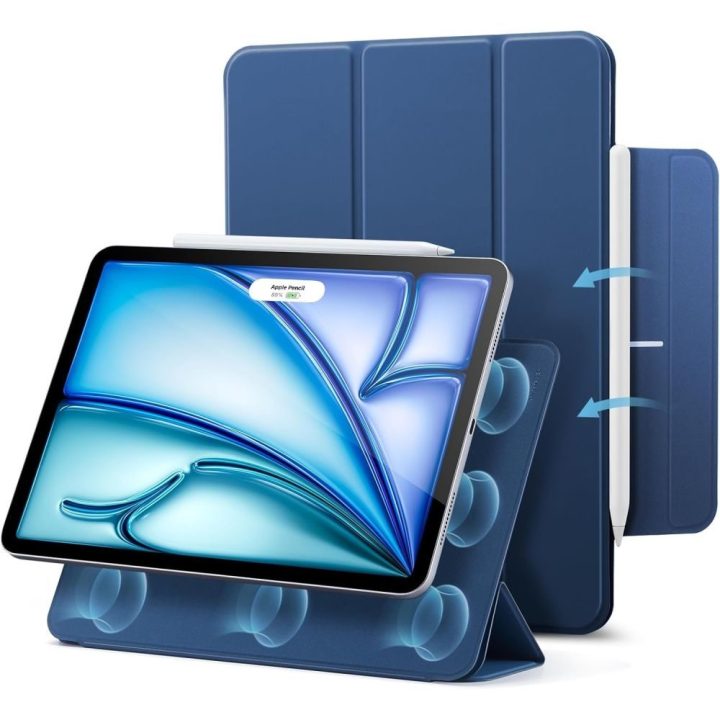 Apple iPad Air 10.9" / 11" dėklas ESR Rebound Magnetic tamsiai mėlynas