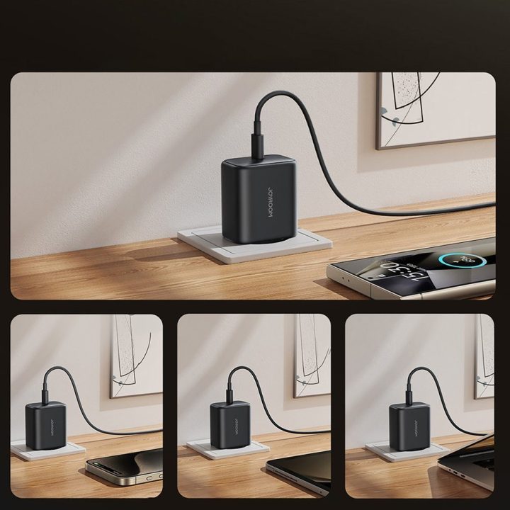 Joyroom JR‑TCG13 45W GaN USB‑C įkroviklis juodas