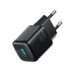 Joyroom JR-TG7 33W įkroviklis USB-C + USB-A juodas