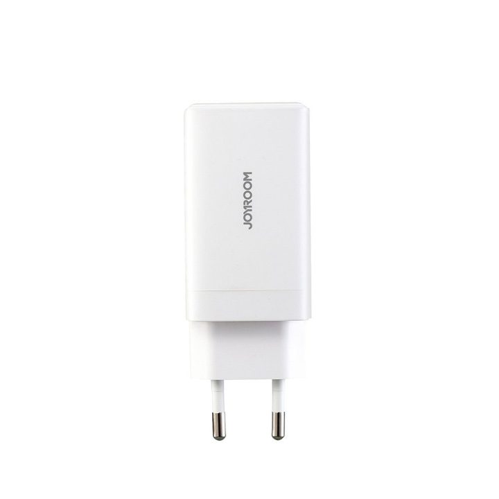 Joyroom JR‑TG10 sieninis įkroviklis 65W (USB‑C x2 + USB‑A) baltas