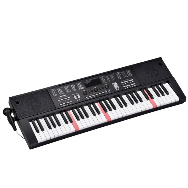 Elektrinė 61 klavišų klaviatūra su mikrofonu, 200 garsų