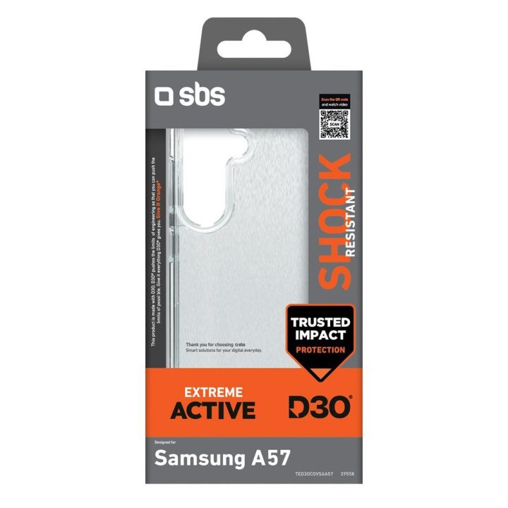 Samsung Galaxy A57 dėklas SBS D3O skaidrus