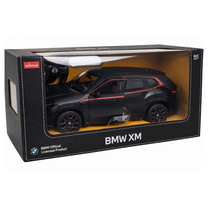 BMW XM nuotolinio valdymo automobilis 1:14 juodas
