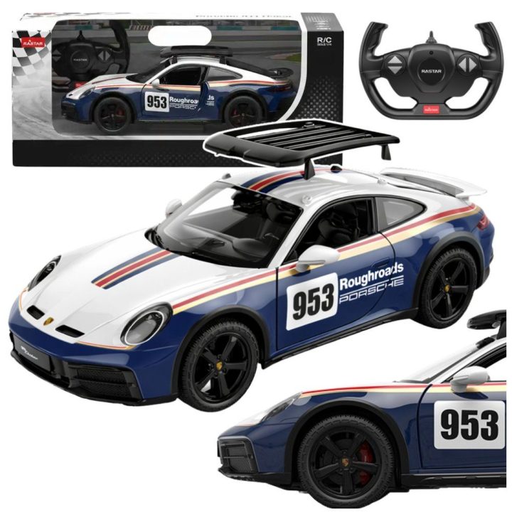 Porsche 911 Dakar RASTAR 1:14 nuotoliniu būdu valdomas modelis