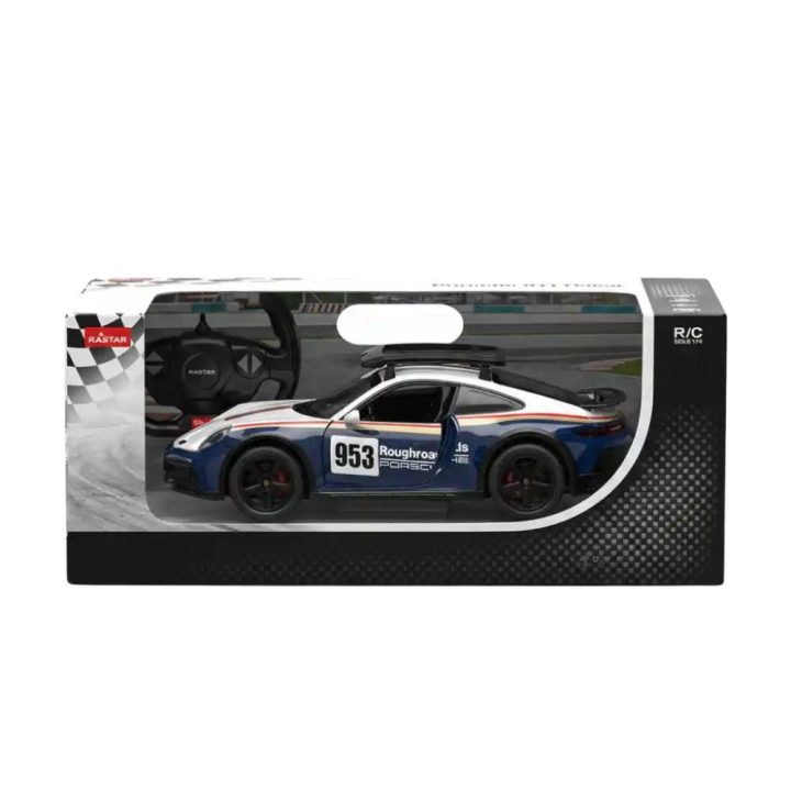 Porsche 911 Dakar RASTAR 1:14 nuotoliniu būdu valdomas modelis