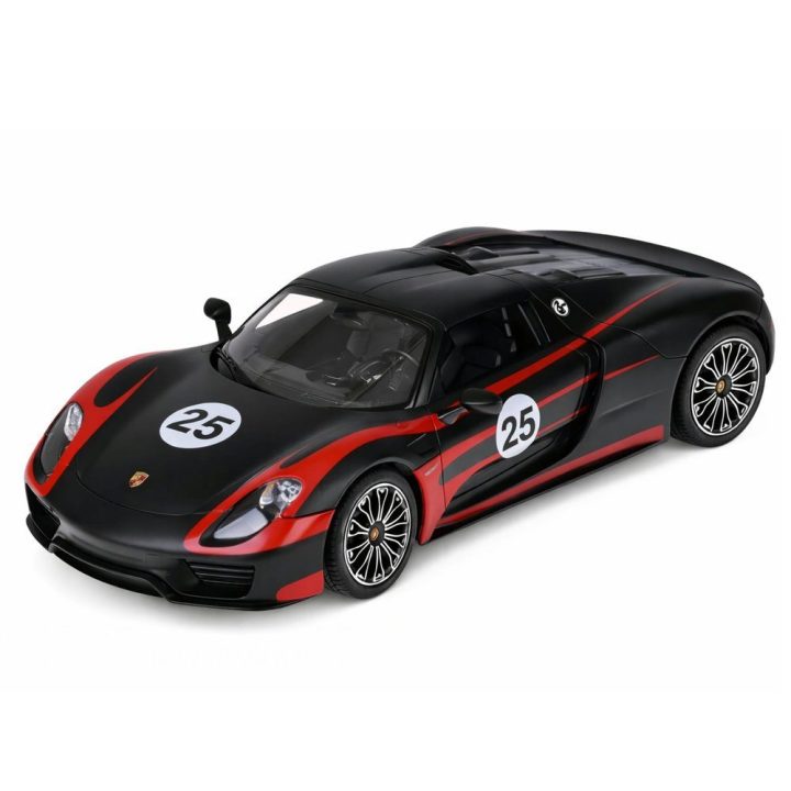 Nuotoliniu būdu valdomas Porsche 918 Spyder Performance 1:14 juodas Rastar