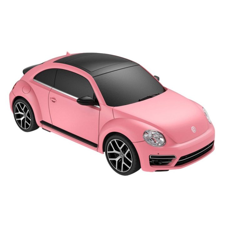Volkswagen Beetle 1:24 nuotoliniu būdu valdomas automobilis Rastar (rožinis)