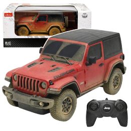 Jeep Wrangler Rubicon Muddy nuotoliniu būdu valdomas R/C automobilis 1:24 Rastar raudonas