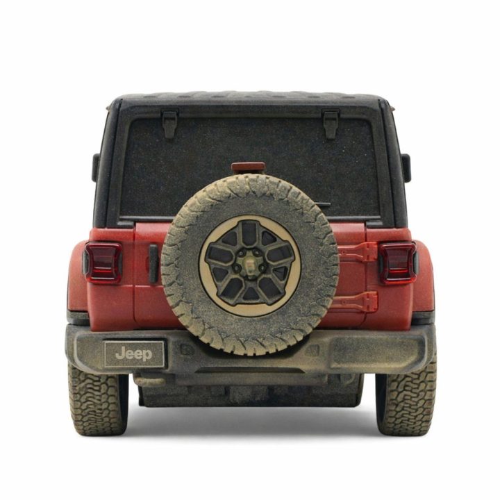 Jeep Wrangler Rubicon Muddy nuotoliniu būdu valdomas R/C automobilis 1:24 Rastar raudonas
