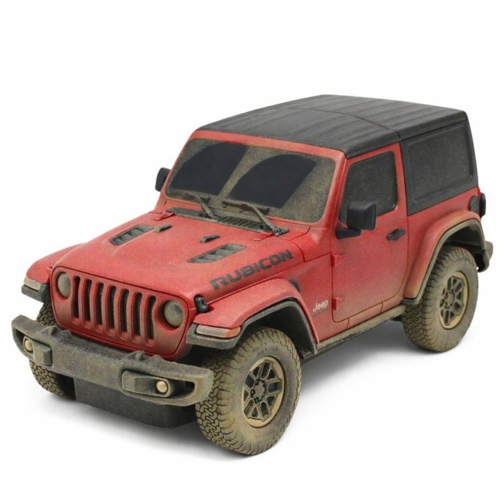 Jeep Wrangler Rubicon Muddy nuotoliniu būdu valdomas R/C automobilis 1:24 Rastar raudonas
