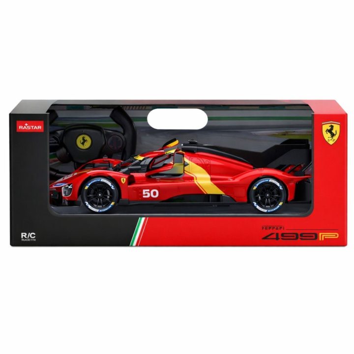 Ferrari 499P valdomas modelis 1:24 Rastar, raudonas