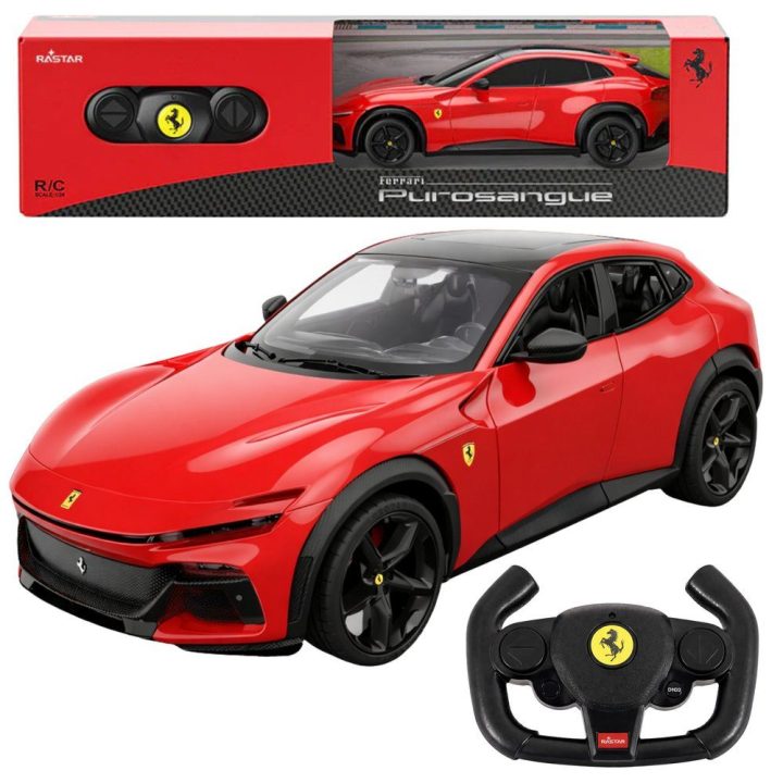 Nuotoliniu būdu valdomas Ferrari Purosangue 1:24 (raudonas) — Rastar