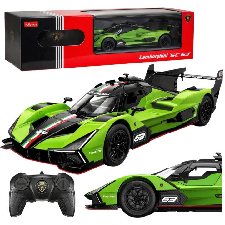 Lamborghini SC63 nuotolinio valdymo automobilis 1:24 (žalias) Rastar