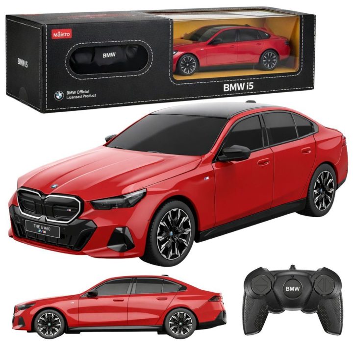 BMW i5 nuotolinio valdymo automobilis 1:24, raudonas, Rastar