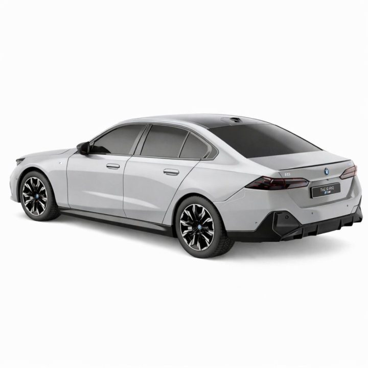 BMW i5 nuotoliniu būdu valdoma 1:24 modelio mašina Rastar pilka