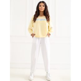 Šviesiai geltona moteriška palaidinė (one size)