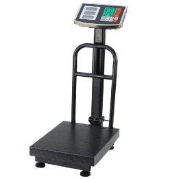 Elektroninės platforminės svarstyklės 200 kg / 20 g juoda