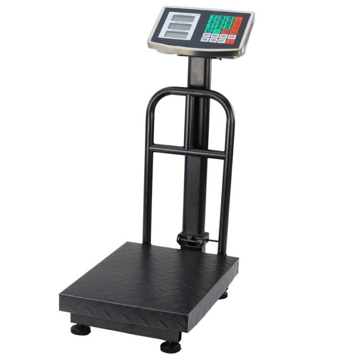 Elektroninės platforminės svarstyklės 200 kg / 20 g juoda