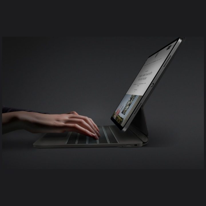 iPad Air 10.9" / iPad Pro 11" dėklas su klaviatūra Uniq Venno Pro juodas