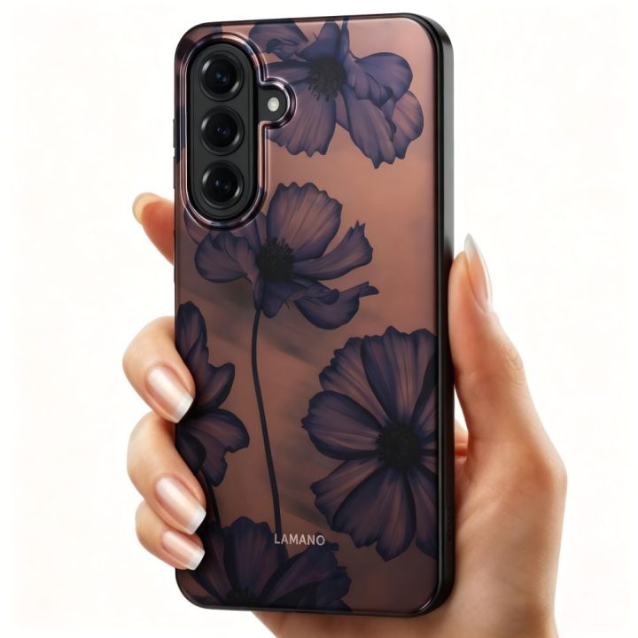Samsung Galaxy A57 5G dėklas Tech-Protect Lamano MagSafe rudas ir violetinis