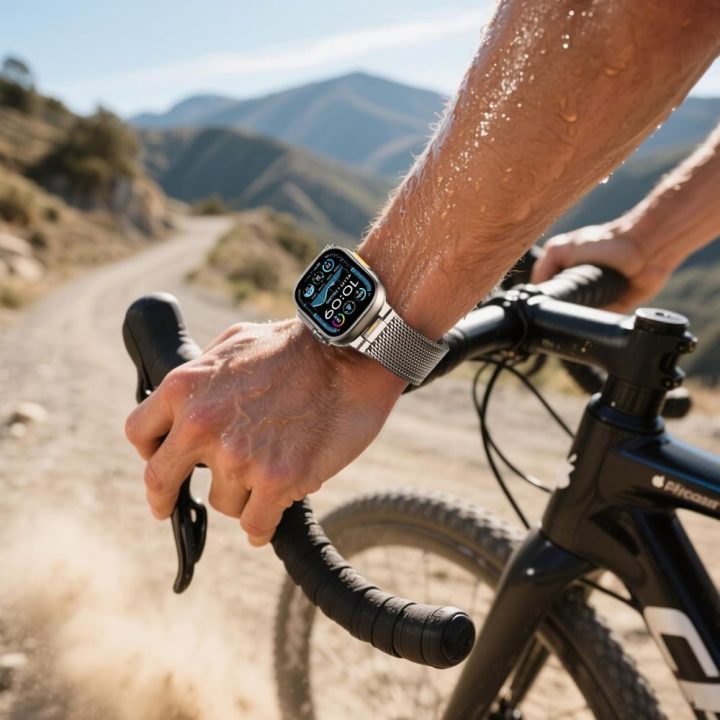 Apple Watch dirželis Tech‑Protect Milano Vanguard (44/45/46/49 mm), titano spalvos