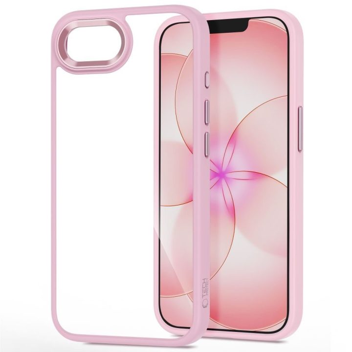 Apple iPhone 16E/17E dėklas Tech-Protect Magmat skaidrus rožinis
