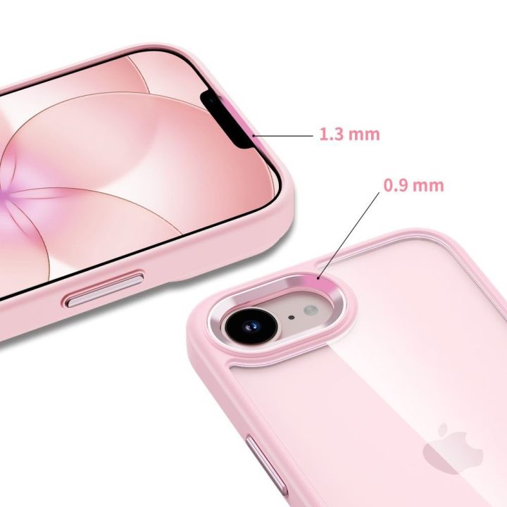 Apple iPhone 16E/17E dėklas Tech-Protect Magmat skaidrus rožinis