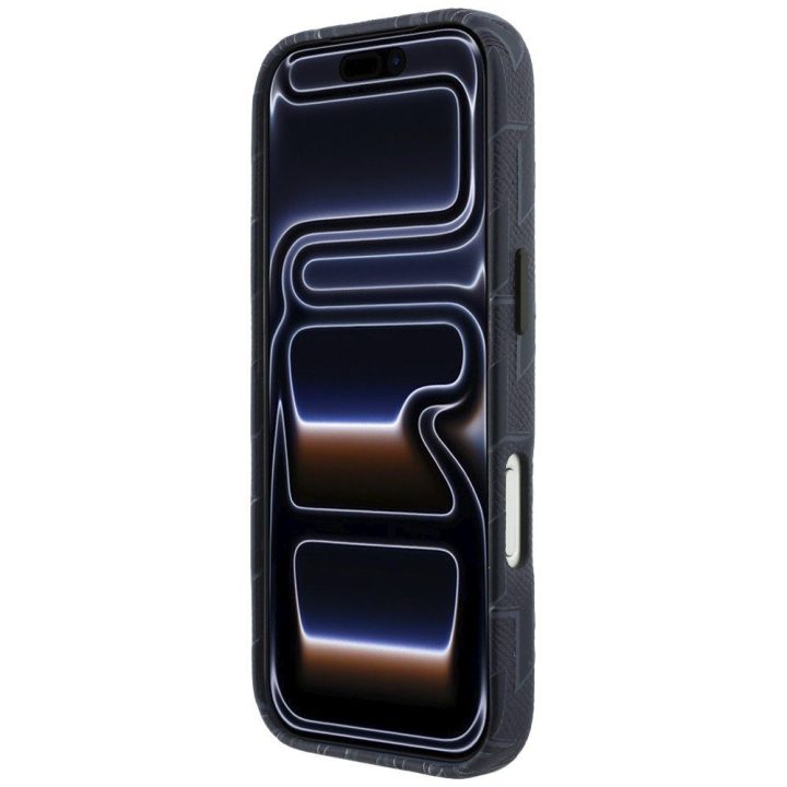 iPhone 17 Pro dėklas Karl Lagerfeld Monogram Logo mėlynas