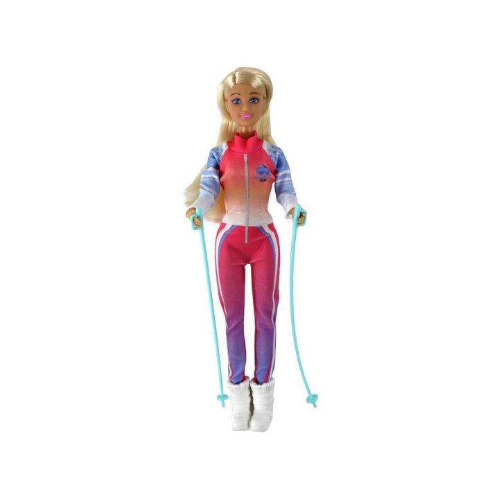 Anlily sportinė 30 cm lėlė su slidinėjimo ir sporto aksesuarais