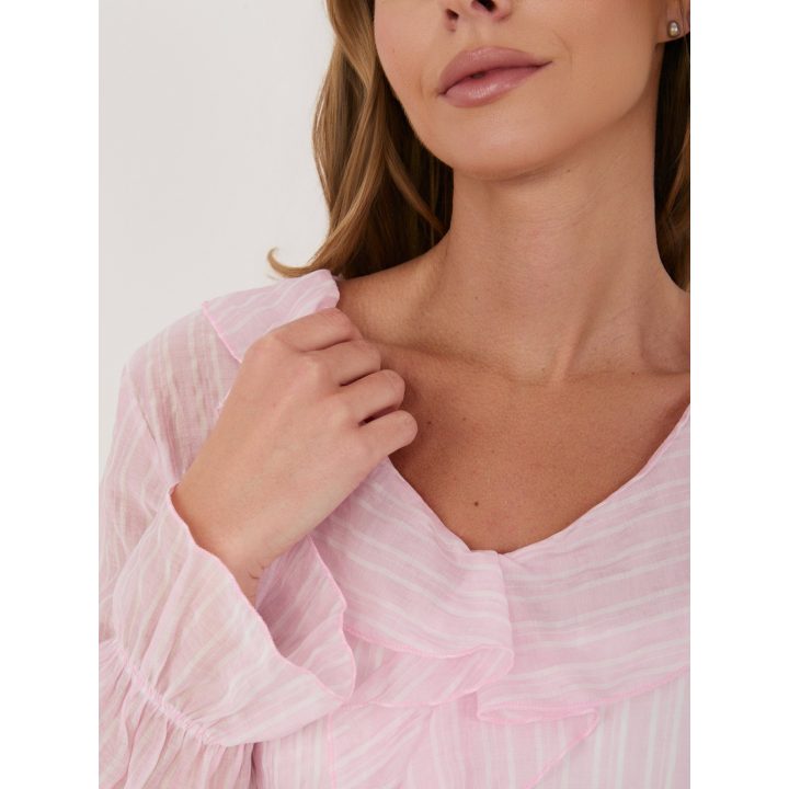 Šviesiai rožinė moteriška palaidinė (one size)