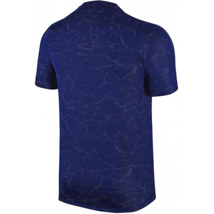 Mėlyni vyriški marškinėliai Dri-FIT su tinklu Nike