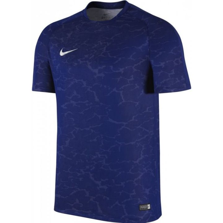 Mėlyni vyriški marškinėliai Dri-FIT su tinklu Nike