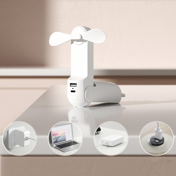 Life8 USB-C mini ventiliatorius Jisulife baltas
