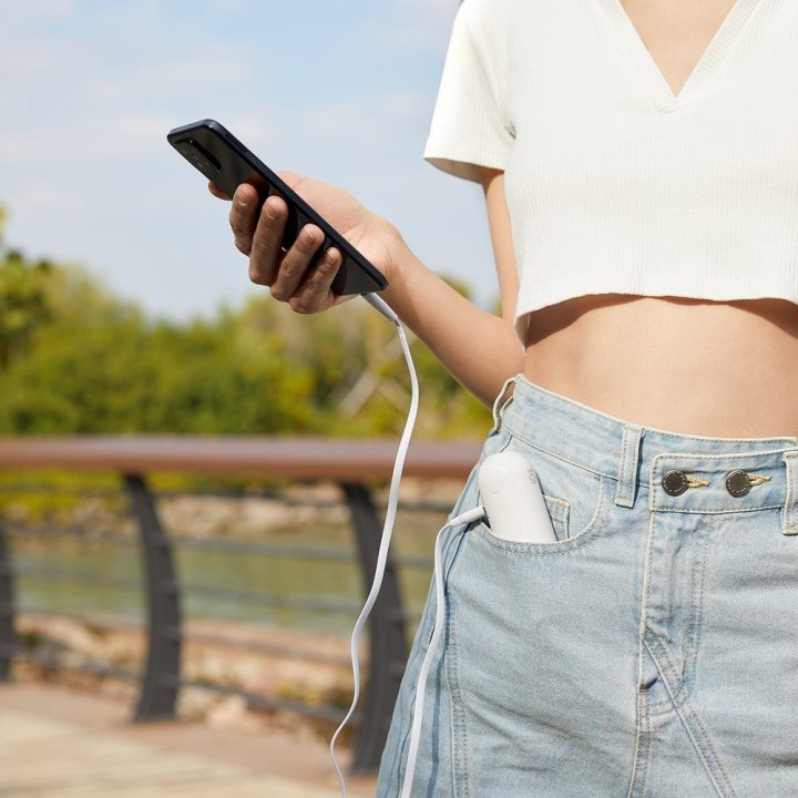 Life8 USB-C mini ventiliatorius Jisulife baltas