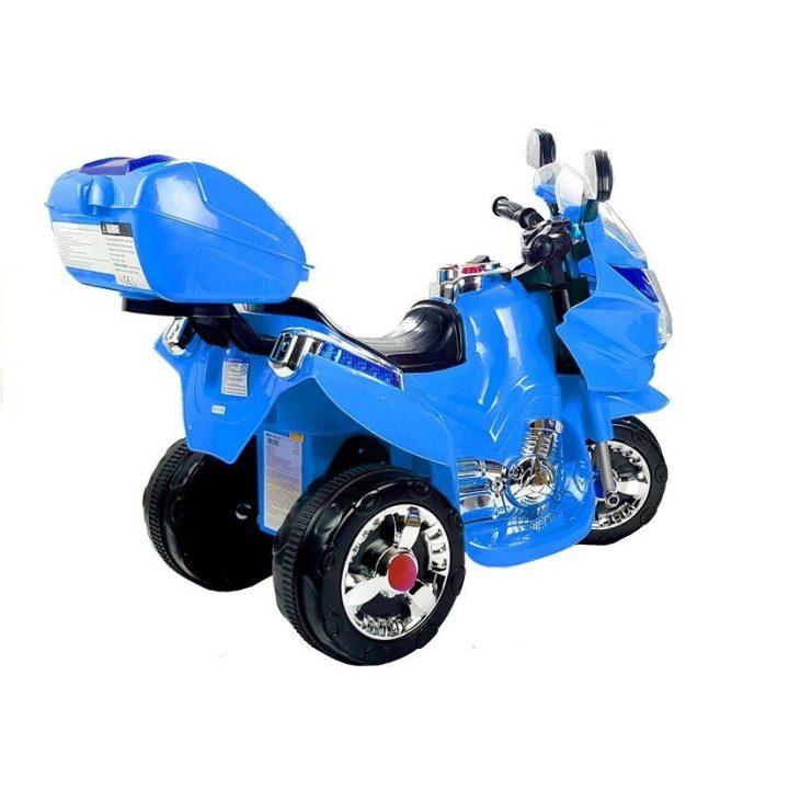 Elektrinis vaikų motociklas mėlynas