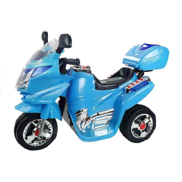 Elektrinis vaikų motociklas mėlynas
