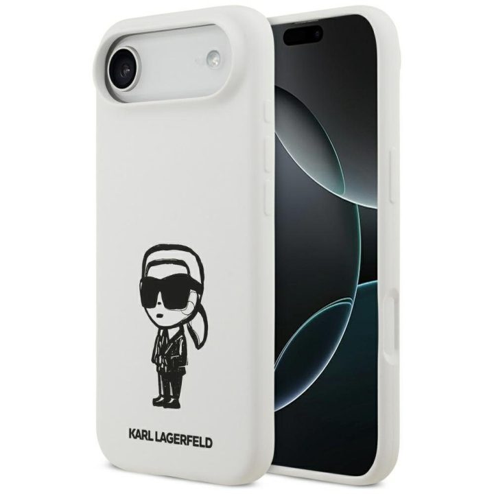 iPhone 17 Air dėklas Karl Lagerfeld baltas