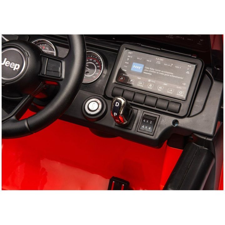 Oranžinė elektrinė vaikų transporto priemonė Jeep Rubicon 4x4