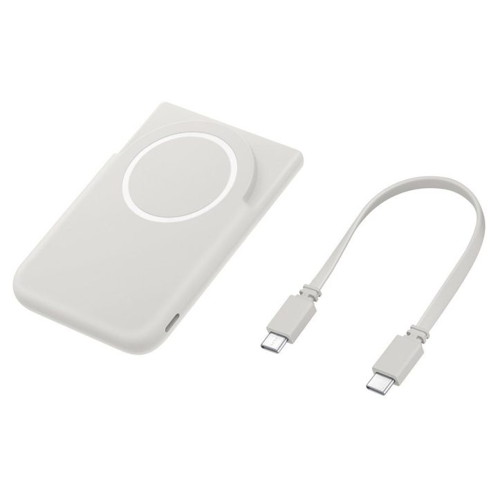 25 W Qi2 5000 mAh USB-C išorinis akumuliatorius Samsung pilkas
